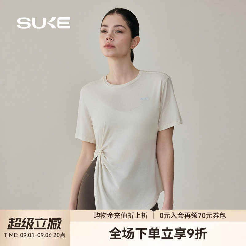 SUKE瑜伽速干短袖T恤女夏图片