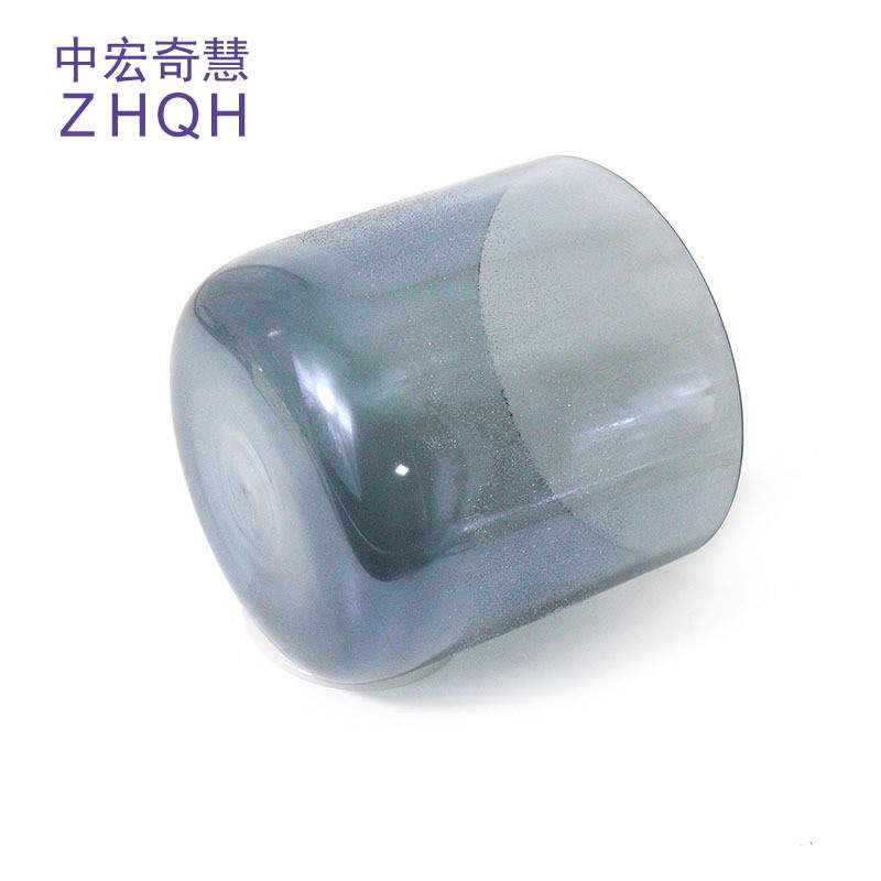 黑色流沙水晶歌唱碗瑜伽愈合歌唱碗水晶音乐钵打击乐器