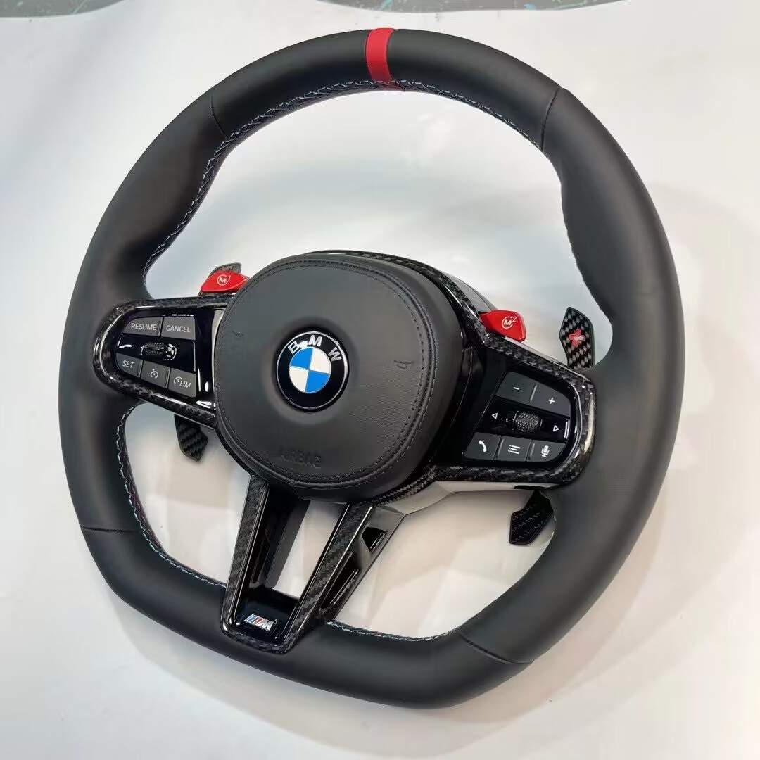 适用宝马G底盘新1234567系X3 X4 X5 X6X7改装CS M4款碳纤维方向盘