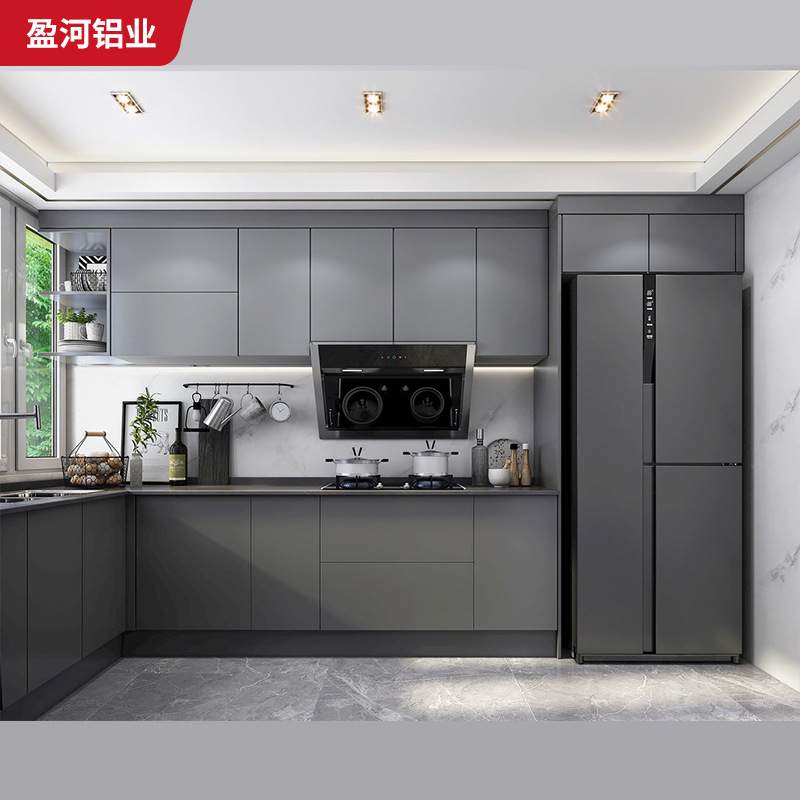 全铝木纹家具铝材 铝合金橱柜全铝家具全屋成品 家具代工