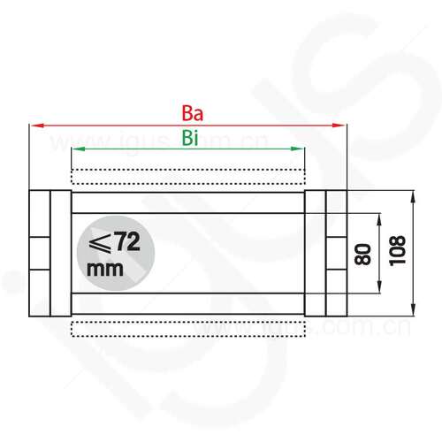 德国进口易格斯igus塑料拖链E4.1 | R4.80系列坦克链直销