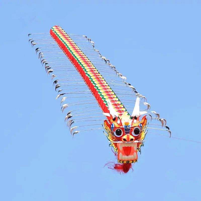 正宗潍坊龙头蜈蚣风筝大型传统非遗龙头装饰竹子轧制工艺品