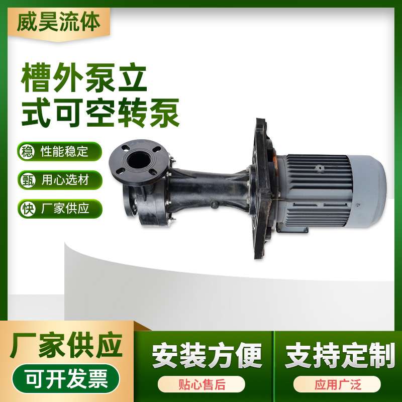 槽外泵立式可空转泵  工业蚀刻线塑料化工电镀泵立式槽外泵