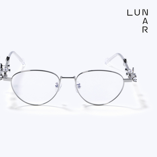 Charisma系列超轻纯钛镜框钻饰猫眼框防蓝光眼镜 Laurel