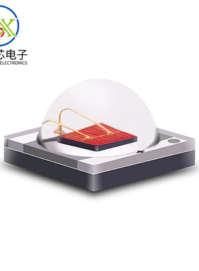 3535橙光LED灯珠 蜡烛灯用 3W600-610nm纳米琥珀色橙色LED发光管