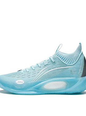 LiNing李宁韦德之道808 2.0防滑耐磨低帮篮球鞋薄蓝色ABPS063-1