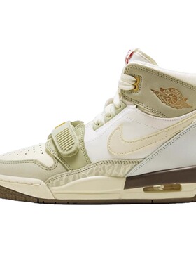 Jordan Legacy 312 兔年耐磨高帮复古篮球鞋GS米绿色FD9909-111