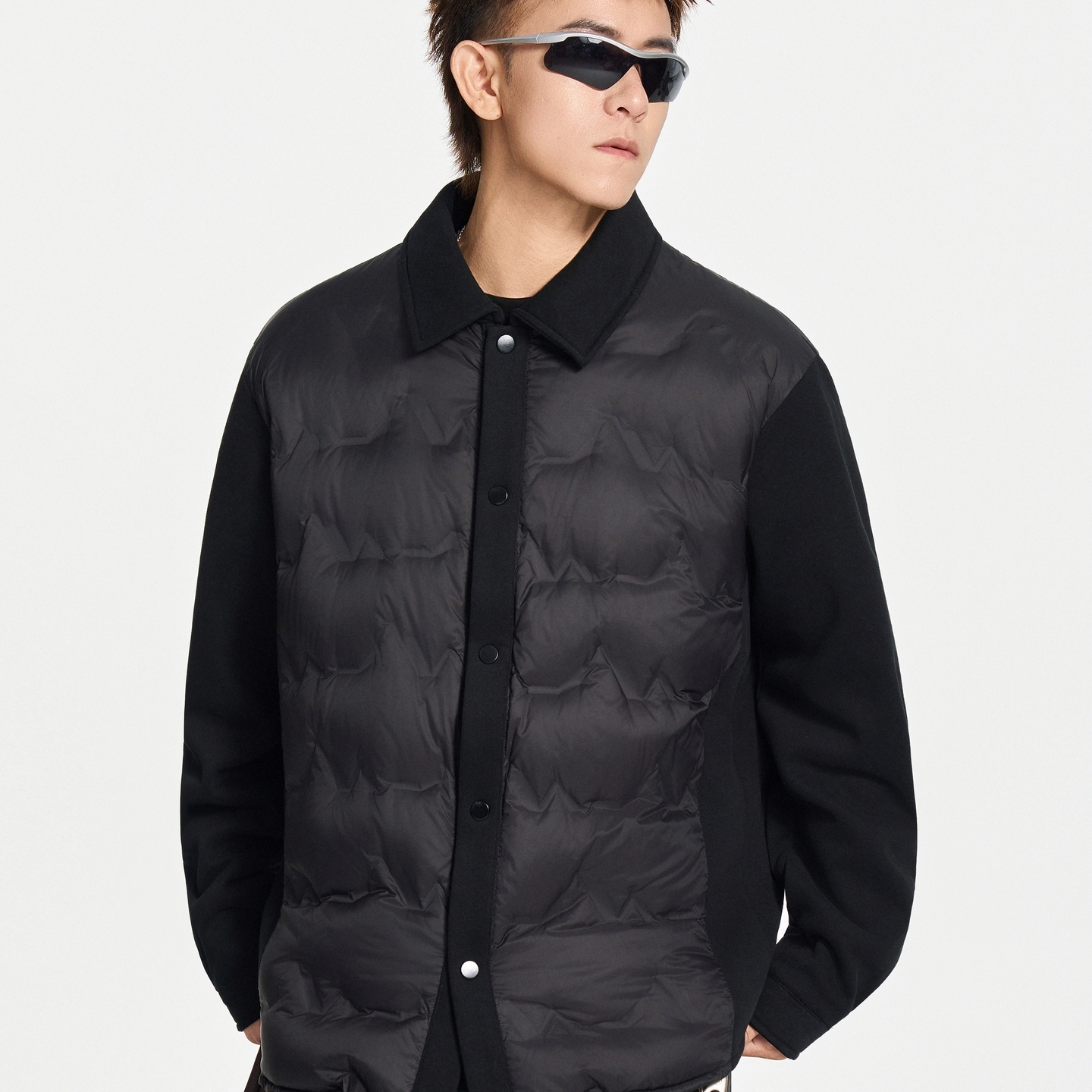 2025冬季新款薄款衬衫羽绒服