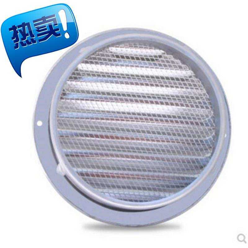 极速厂房管a道口不锈钢外墙平头防雨管F罩住宅蚊虫排气口150mm通