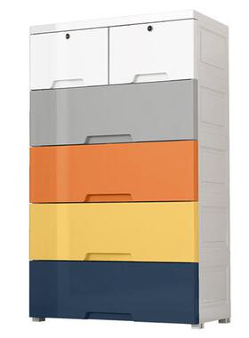 极速66宽收纳柜置物箱家用加厚衣服塑胶抽屉式P收纳柜子宝宝整理