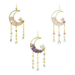 Makeyr Wind Chime 极速Moon Decor Rainbow Wall Decora Pendant