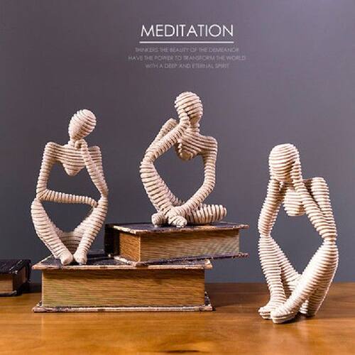 新品Nordic style tnhinker abstract art sculpture living room