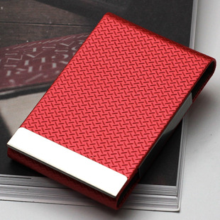 极速名片夹男女式j创意金属名片盒女士商务皮名片盒定制刻字商务