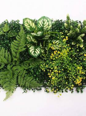 极速40x60cm 3D green artificial plantHs wall panel plastic o