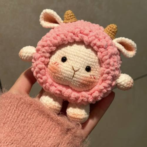 毛线编织小羊咩咩玩偶材料包