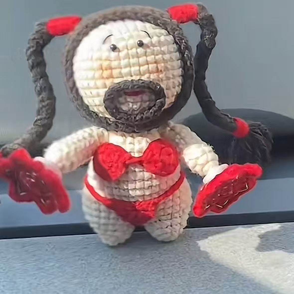 比基尼如花二人转手帕毛线手工编织钩织自制diy玩偶材料钩针钩织,服饰配件/皮带/帽子/围巾,DIY编织材料包,淘宝优惠券,粉丝福利购,淘宝优惠卷