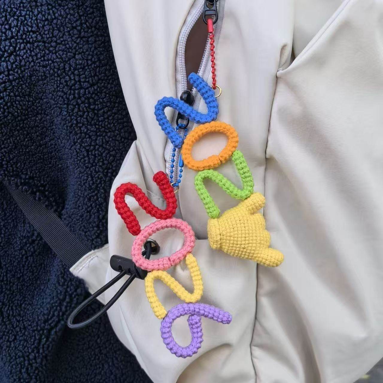 diy2026钩织材料包手工毛线编织钥匙扣挂件送男女友闺蜜新年礼物,服饰配件/皮带/帽子/围巾,DIY编织材料包,淘宝优惠券,粉丝福利购,淘宝优惠卷