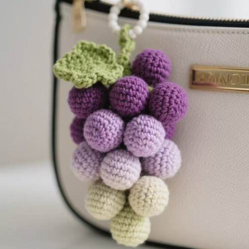 夏日葡萄挂件钩织材料包DIY