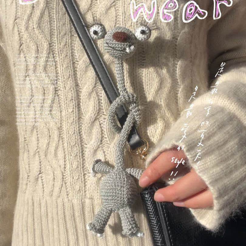 长脖树懒钩织毛线编织冰河世纪树懒手工钩针材料包长脖树懒玩偶,服饰配件/皮带/帽子/围巾,DIY编织材料包,淘宝优惠券,粉丝福利购,淘宝优惠卷