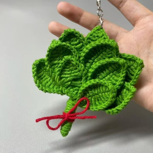 DIY编织柚子叶挂件材料包