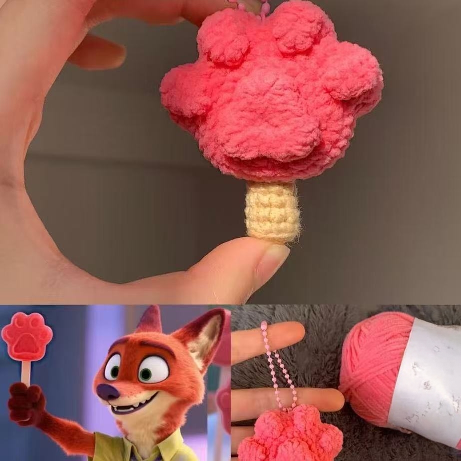 狐尼克同款爪爪冰棍DIY编织材料