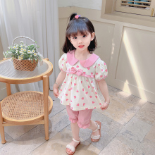 女宝宝夏季套装婴儿童短袖衣服夏装2025新款连衣裙子洋气公主两件