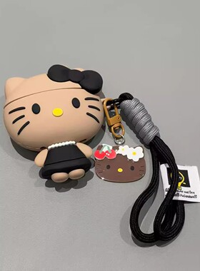 卡通小香风kt猫耳机套airpods4代保护套适用苹果pro3代耳机壳耳机保护壳小众华强北5代蓝牙硅胶软壳2二代防摔