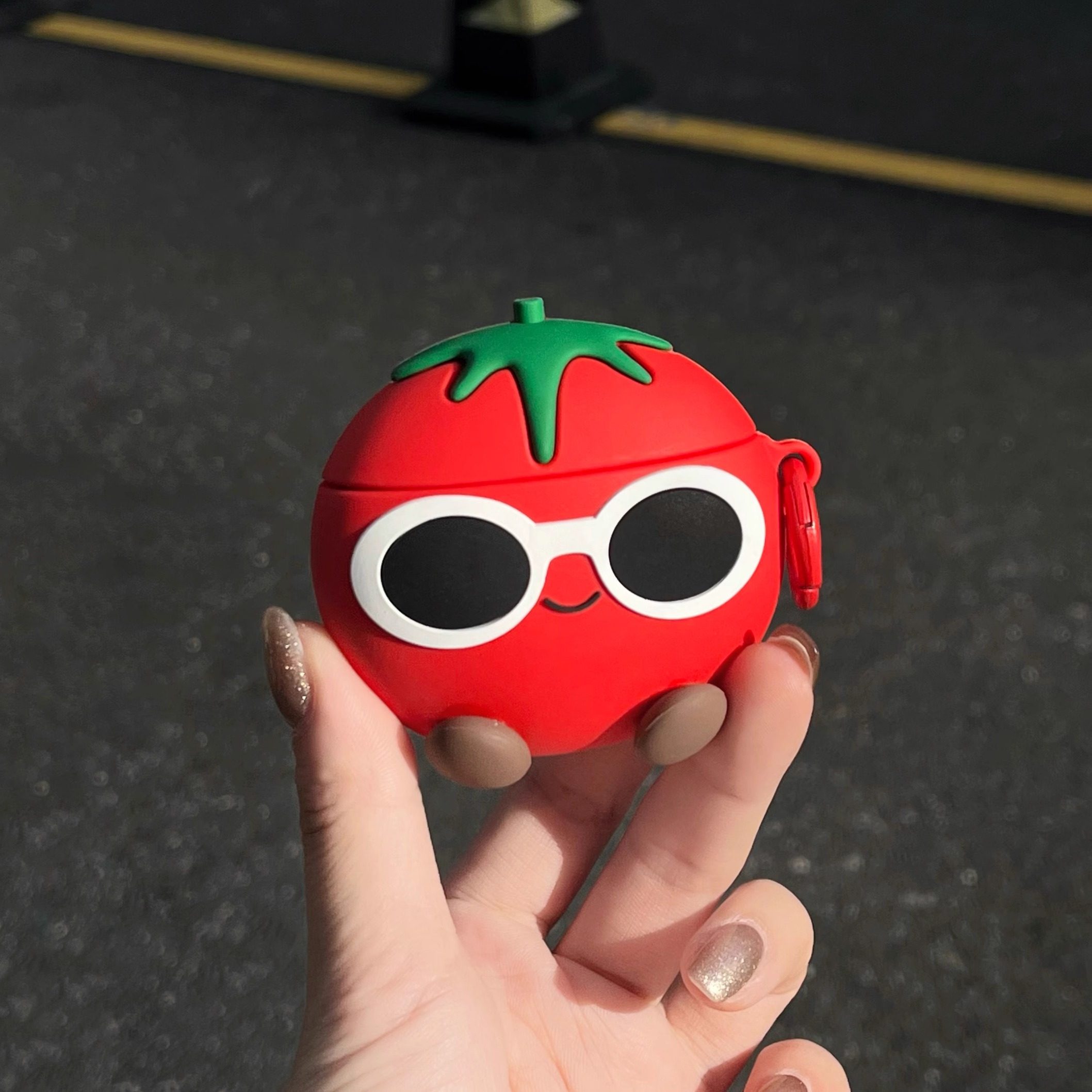 ins可爱立体墨镜番茄airpods2代保护套苹果3代airpods pro耳机壳适用无线蓝牙软华强北5代耳机套硅胶防摔小众