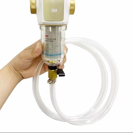 3M前置过滤器排污管 家用净水器下水道喉箍排水套件过滤器用配件