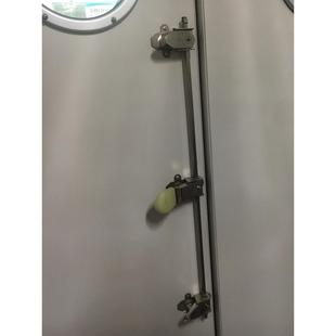 冷库不锈钢双开门锁内推器内开门安全推杆逃生门把手冻库门锁配件