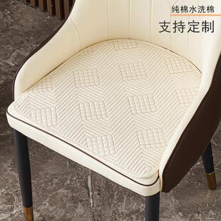 高档马蹄形餐椅坐垫 通用椅子坐垫 U型简约北欧轻奢餐桌椅垫 四季