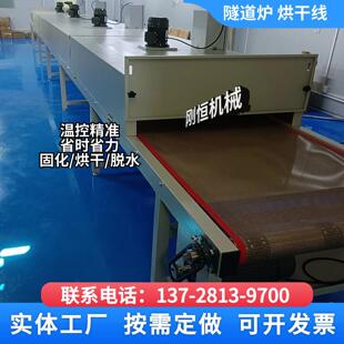 现货铁氟龙网带烘干 干流水线 线高温隧道炉烘烤生产线 线不锈钢