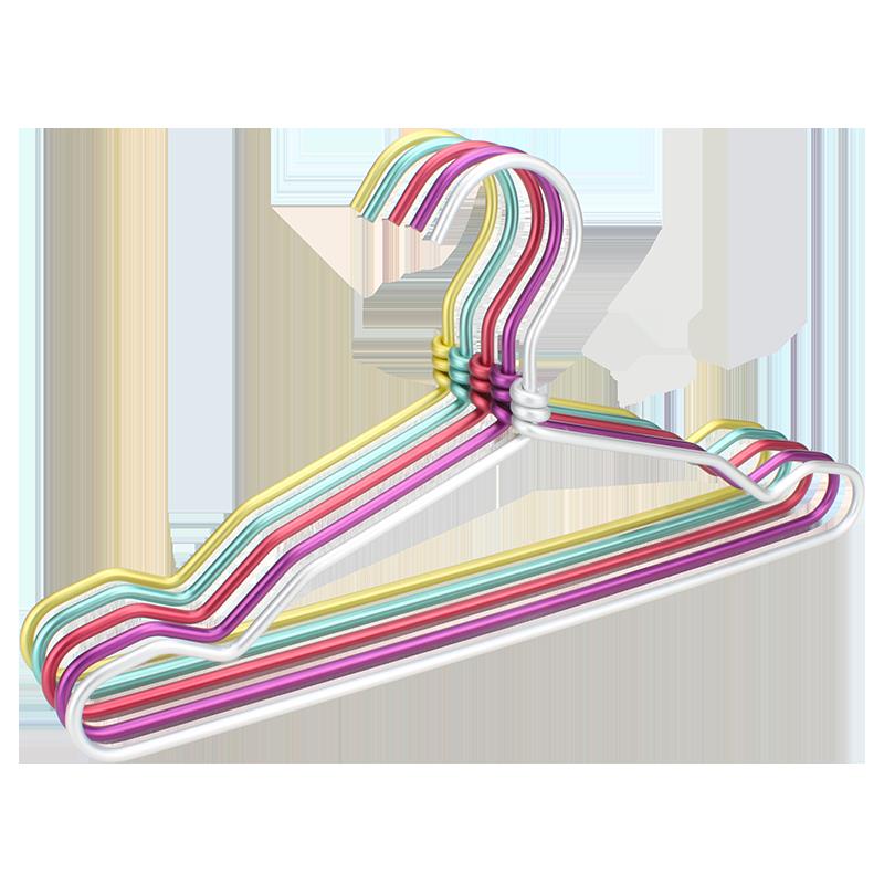 MAOS儿童太空铝衣架童装晾衣架宝宝衣挂金属衣撑晒衣架小孩铝衣架