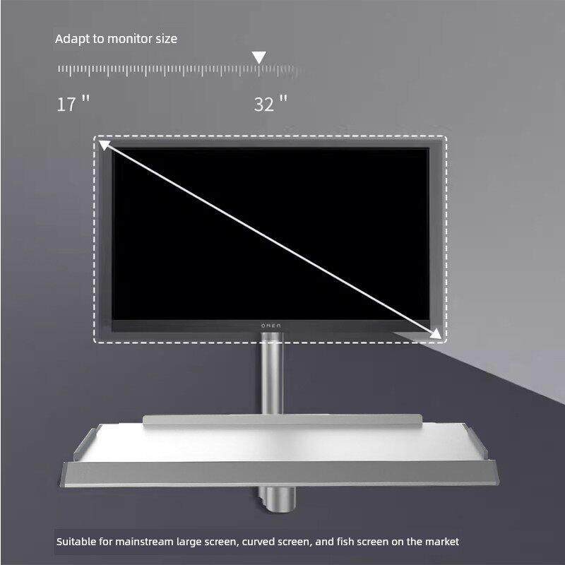 壁挂式显示器支架工业设备电脑屏幕支架一体机支架伸缩键盘拖架T3