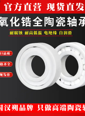 氧化锆全陶瓷轴承6300 63026305 6306 6307 6308 6310 6314CE绝缘