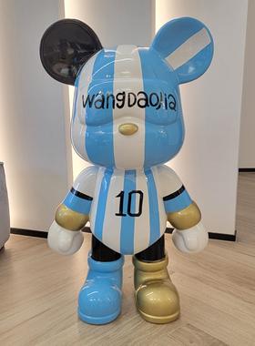 轻奢卡通暴力熊存钱罐客厅家居简约电视柜大号落地创意装饰品摆件