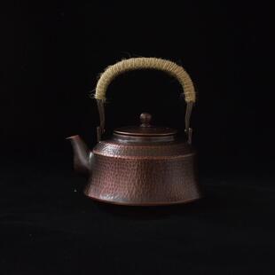 紫铜壶 复古茶道煮茶壶泡茶铜壶功夫茶具 烧水壶 茶艺壶电陶炉壶