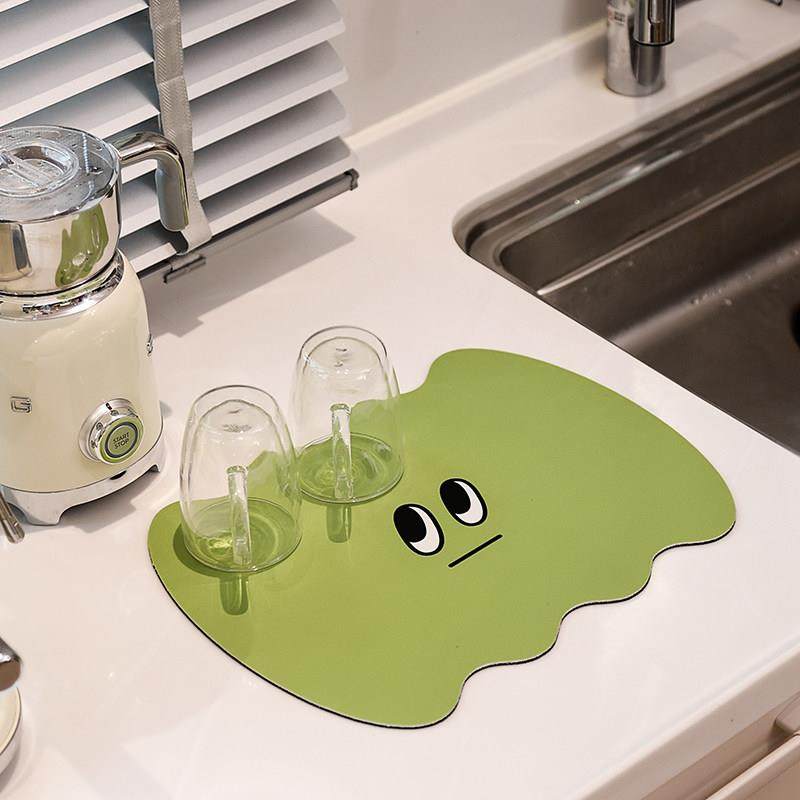 可爱异形卡通厨房沥水垫吸水碗垫软硅藻泥免洗防滑吧台杯垫可擦洗,居家布艺,餐垫,淘宝优惠券,粉丝福利购,淘宝优惠卷