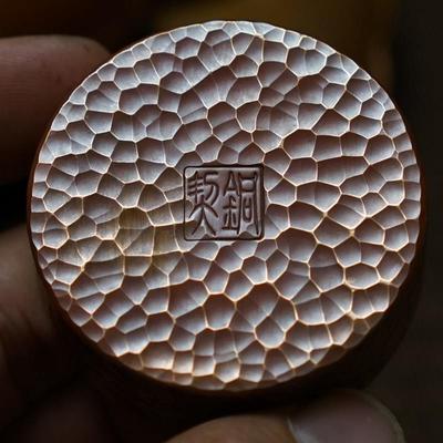 铜盖置 壶盖托 盖子搁置 铜契杯垫茶道摆件茶具配件纯铜手工锻打