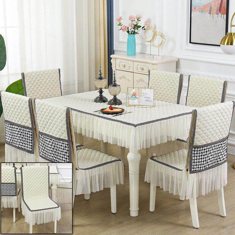 防滑餐桌椅子套罩2022新款坐垫一体通用连体凳子桌布椅套椅垫套装