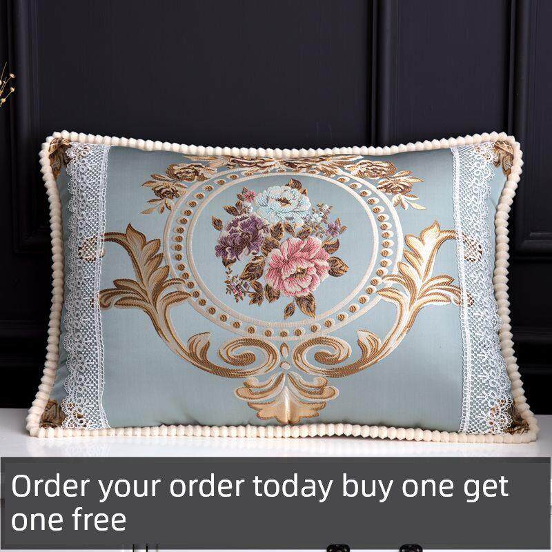 客厅长方形抱枕靠垫皮沙发靠背大腰靠套不含芯欧式奢华可拆洗靠包