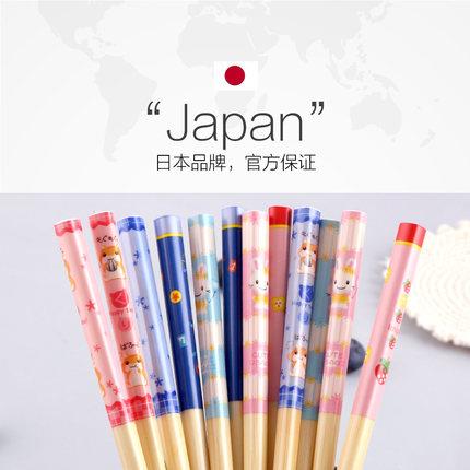 日本进口石田 ISHIDA传统漆器儿童卡通防滑筷练习筷环保宝宝餐具