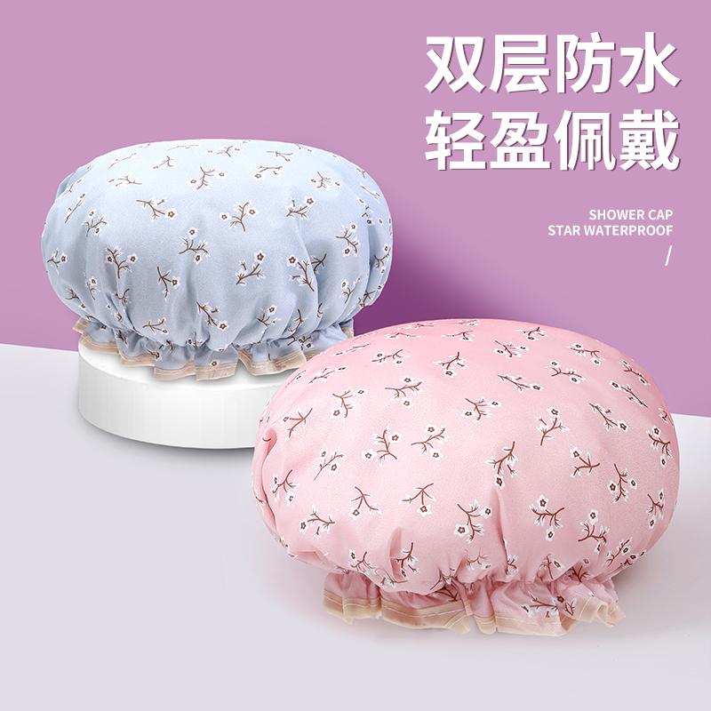 時尚發膜專用雙層女款貓咪浴帽