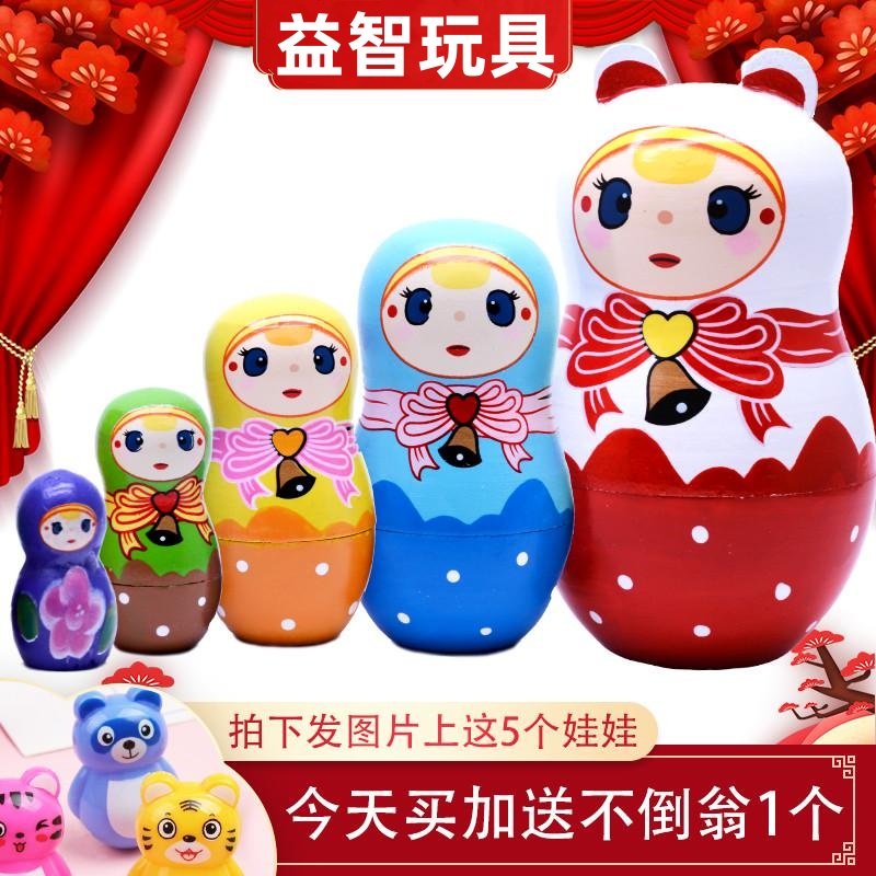 5层俄罗斯套娃正版带耳朵卡通精致纯实木益智儿童礼物玩具一套5层,特色手工艺,俄罗斯特色,淘宝优惠券,粉丝福利购,淘宝优惠卷