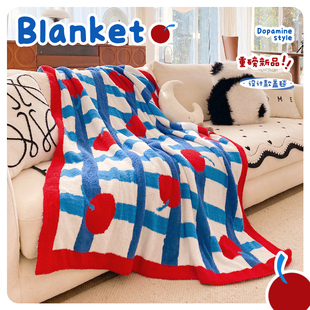 多巴胺午睡毯加厚毛毯办公室休闲毯单人2025新款盖毯午休沙发毯子