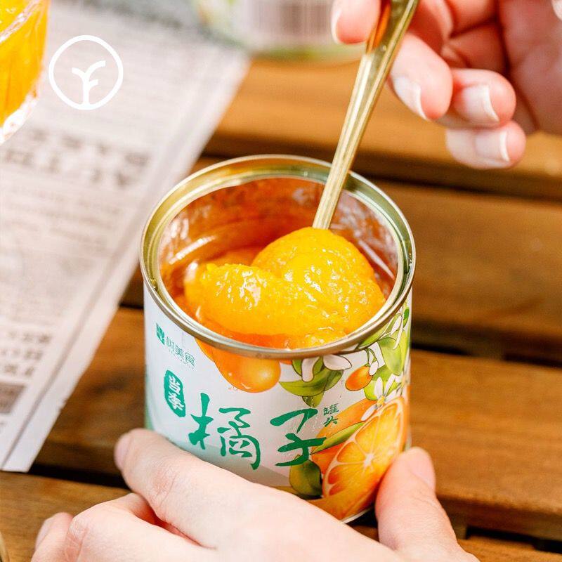 天生不凡橘子罐头黄桃罐头双拼礼盒装送礼果肉嫩开盖即食水果罐头