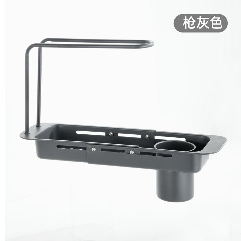 不锈钢房水槽沥水架可伸缩家洗菜盆沥水用厨篮滤水篮碗碟物置架