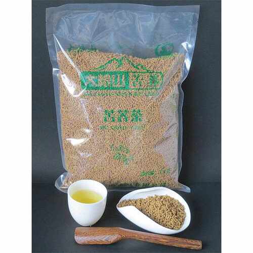 新疆包邮大厂山全株茶1000克袋大凉山黄苦荞茶小麦风味酒店专用