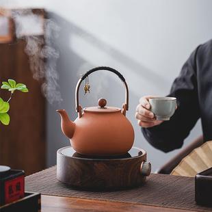 1000ml紫砂烧茶壶家用提梁煮茶烧水壶电陶炉煮水蒸茶器茶炉茶具