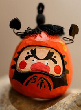 《钟馗》木刻自习室手工木雕七夕节礼物好运寓意达摩神明汽车摆件